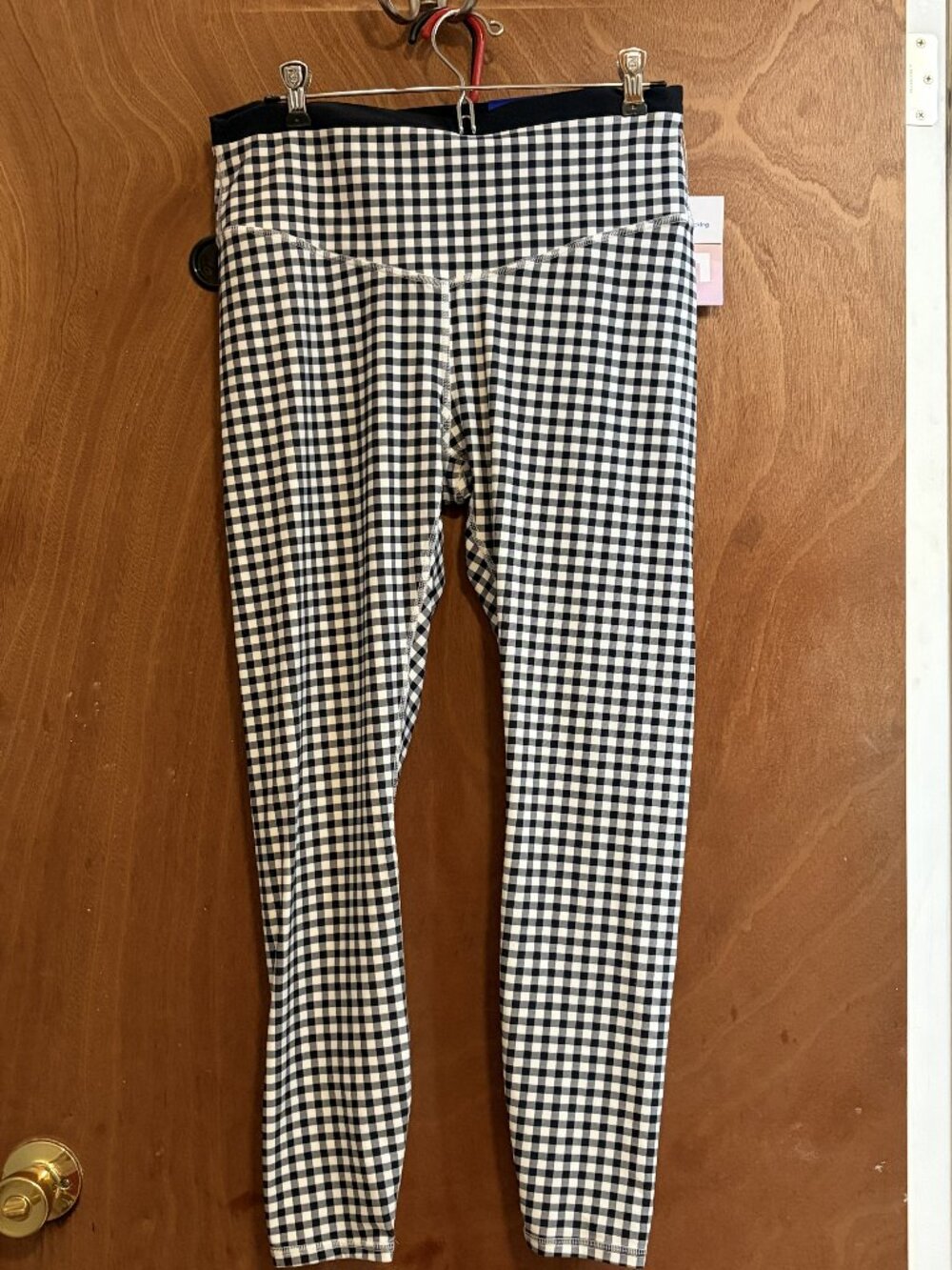 NWT Joylab Black & White Checkered Leggings size L